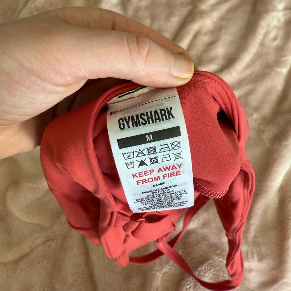 Gymshark Red Strappy Active Romper - Picture 5 of 5